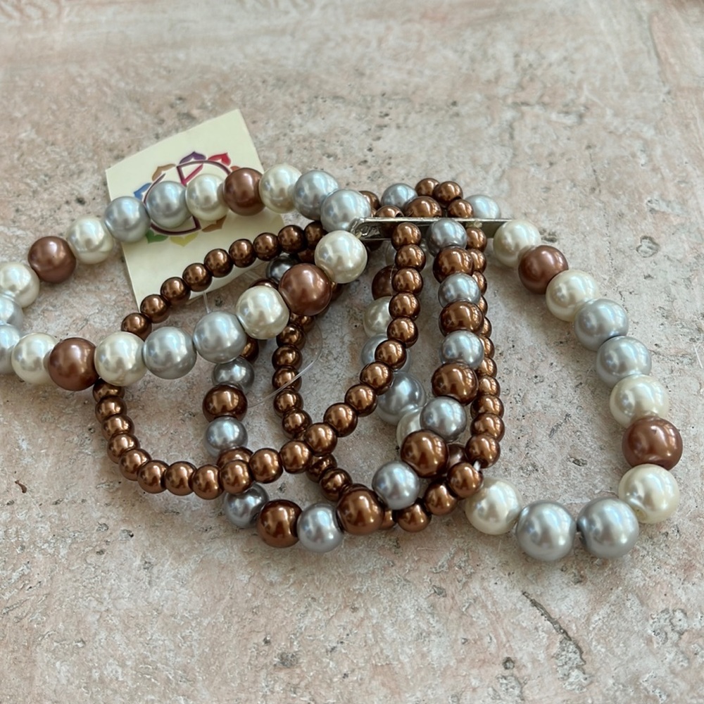 Pippa Glass Bead Bracelet - New with Tags